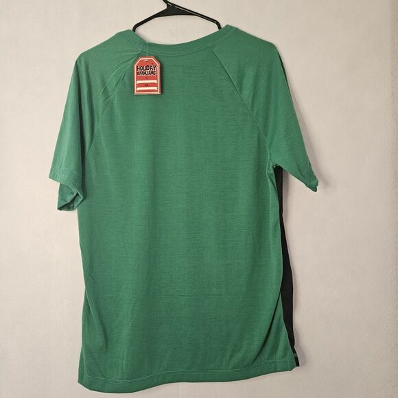 HOLIDAY FAM JAM Sz M #sELFie Tshirt White Elephant Ugly Sweater Green - Picture 2 of 6